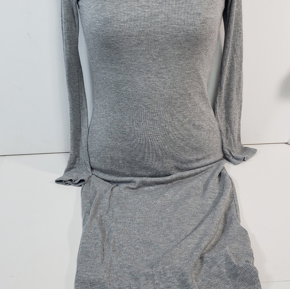 Fashion Nova Long Sleeve Grey Dress - Picture 2 of 5